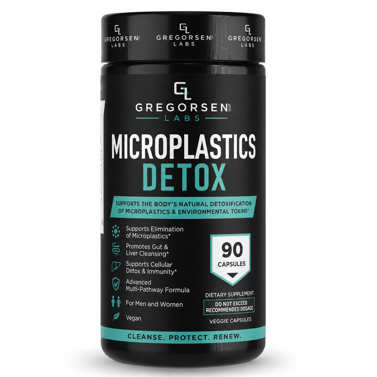 Gregorsen Labs Microplastics Detox Capsules — bottle